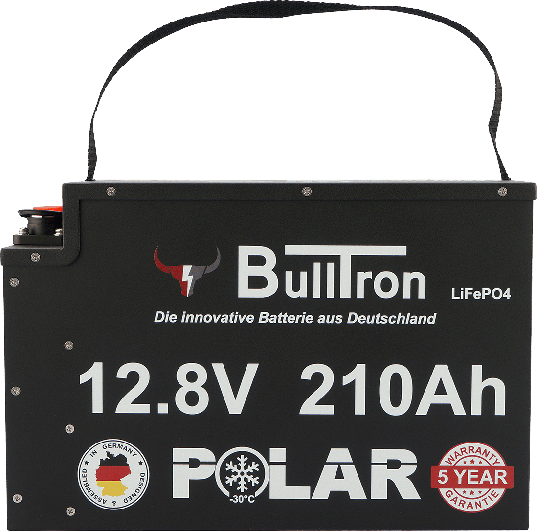 BULLTRON 210Ah LiFePO4 12.8V Polar Akku mit Smart BMS, Bluetooth App, 5A aktiv Balancer und Heizung