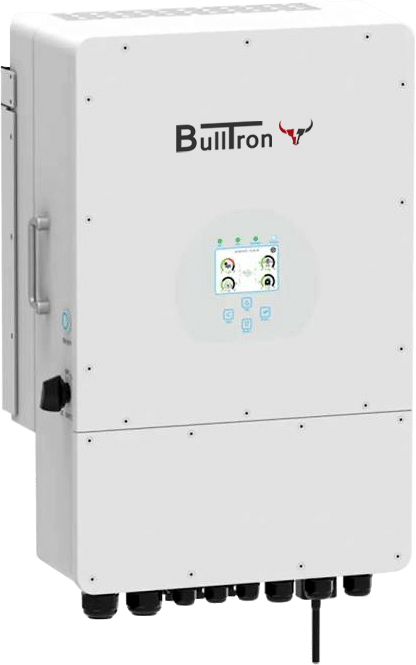 BULLTRON Hybridwechselrichter 3-Phasig 6-12kW mit USV, PV-Überschuss laden & Generator-Port, WiFi & DC Switch
