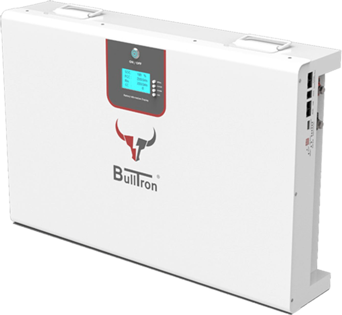 BULLTRON 10.2KWh LiFePO4 51.2V Solarspeicher horizontal mit 200A BMS, Display, CAN-Bus und RS485